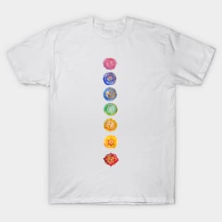 Watercolor Seven Chakra alligned T-Shirt